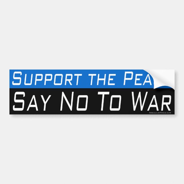 Support the Peace Bumper Sticker (Front)