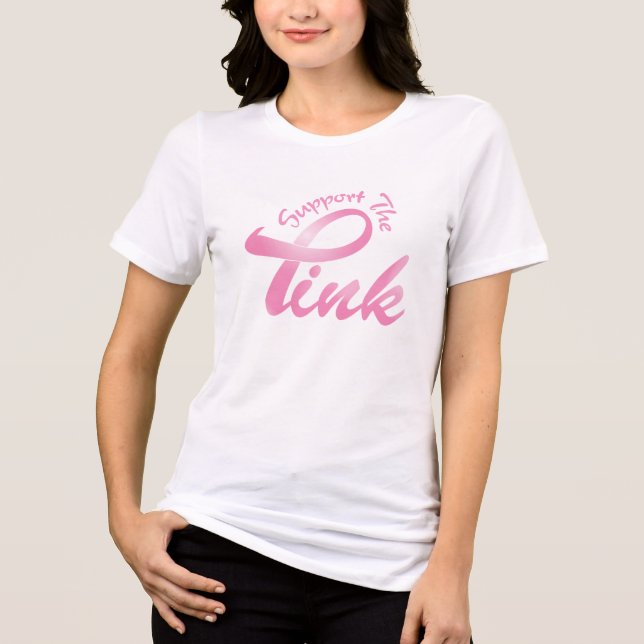 Support The Pink Tri-Blend Shirt (Front)