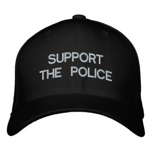 SUPPORT THE POLICE BASEBALL CAP by eZaZZleMan.com