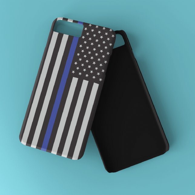 Support the Police Thin Blue Line American Flag Case-Mate iPhone Case (Creator Uploaded)