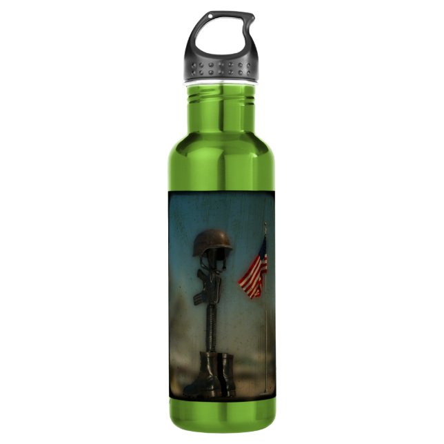Support the Troops 710 Ml Water Bottle (Front)