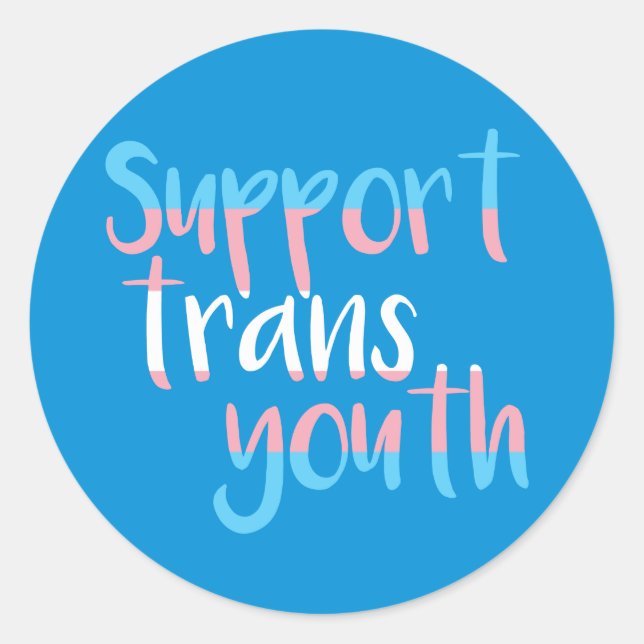 Support Trans Youth Stickers (Front)