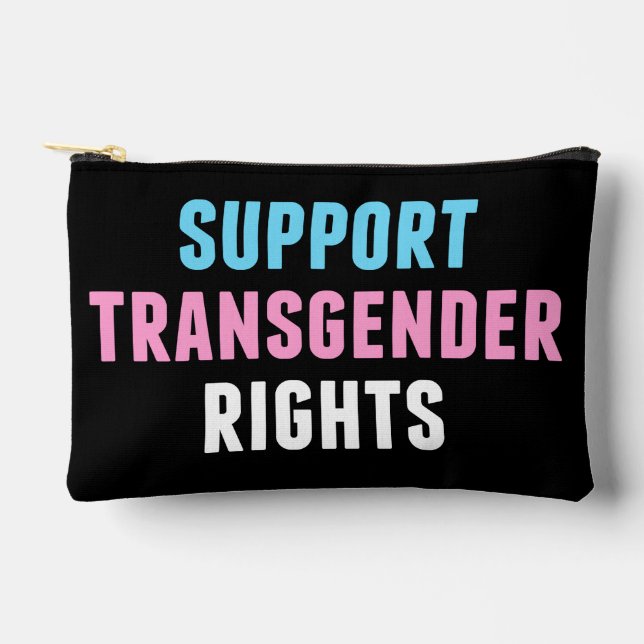 Support Transgender Rights Accessory Pouch (Front)