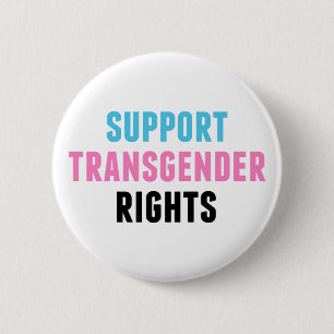 Support Transgender Rights Trans Pride & Ally 6 Cm Round Badge