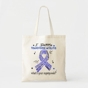 Support Transverse Myelitis Warrior Gifts Tote Bag