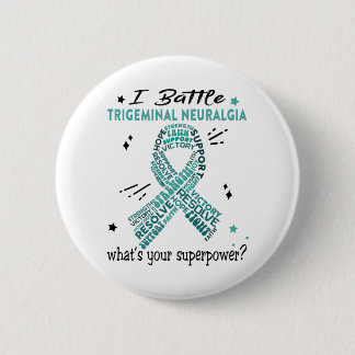Support Trigeminal Neuralgia Warrior Gifts 6 Cm Round Badge