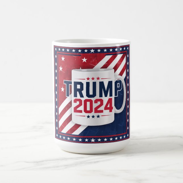 Support Trump in Every Morning Coffee Coffee Mug (Center)
