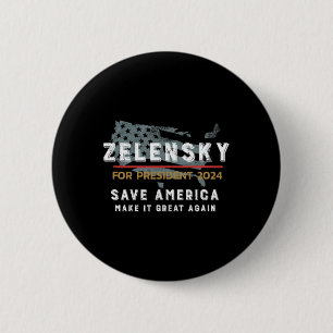 Support Ukr And Zelensky Not All Heroes Wear Capes 6 Cm Round Badge