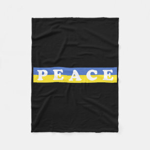 Support Ukraine And Peace In The World With Ukrain Fleece Blanket