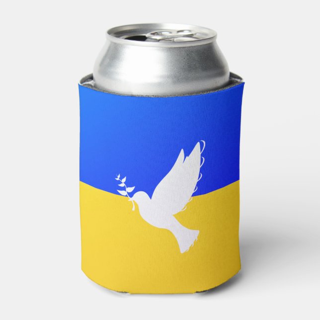 Support Ukraine Can Cooler Peace Dove - Freedom (Can Front)