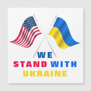 Support Ukraine Car Magnets We Stand With Ukraine 