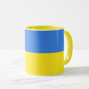 Support Ukraine Coffee Mug Ukrainian Flag