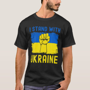 Support Ukraine Flag I Stand With Ukraine, Anti Pu T-Shirt