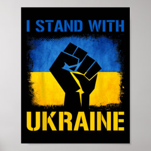 Support Ukraine Flag I Stand With Ukraine Poster