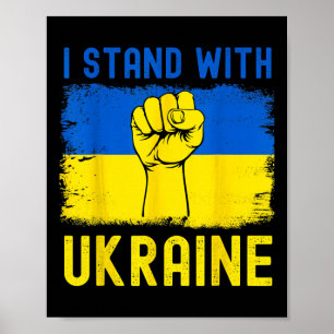 Support Ukraine Flag I Stand With Ukraine  Poster