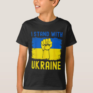 Support Ukraine Flag I Stand With Ukraine T-Shirt