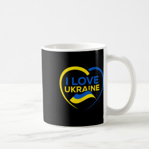Support Ukraine Flag Shirt I Love Ukraine Heart Coffee Mug