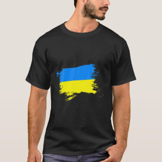 Support Ukraine Flag Ukrainian Pride Heart Ukraine T-Shirt