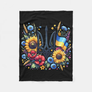 Support Ukraine Fleece Blanket