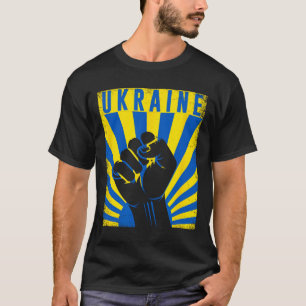 Support Ukraine Hand Fist Ukraine Resist Protest U T-Shirt