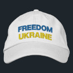 Support Ukraine Hat Embroidered Baseball Cap<br><div class="desc">Support Ukraine Embroidered Baseball Caps - Peace - Ukrainian Flag - Freedom - Solidarity - Strong Together - Freedom Victory ! You can transfer to more than 1000 Zazzle products ! 
We Stand With Ukraine !</div>