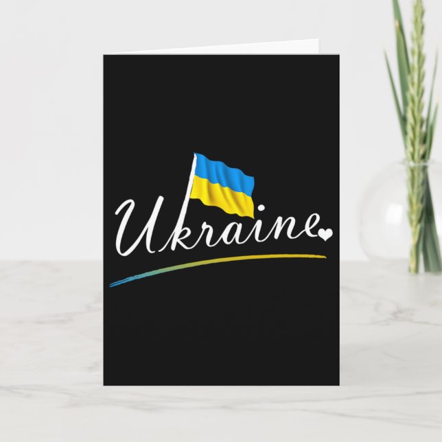 Support Ukraine I Stand With Ukraine 1  Card (Front)