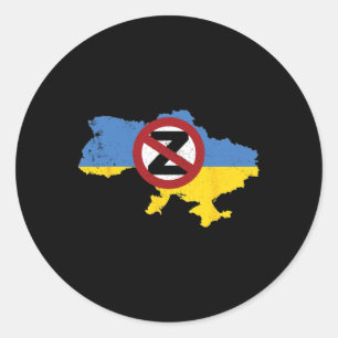 Support Ukraine I Stand With Ukraine 2  Classic Round Sticker