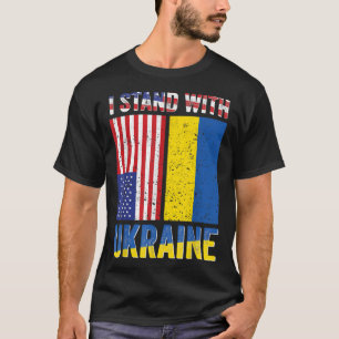 Support Ukraine I Stand With Ukraine Flag T-Shirt