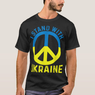 Support Ukraine I Stand With Ukraine Flag T-Shirt