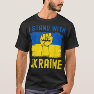 Support Ukraine I Stand With Ukraine Flag T-Shirt