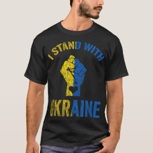 Support Ukraine I Stand With Ukraine Flag T-Shirt
