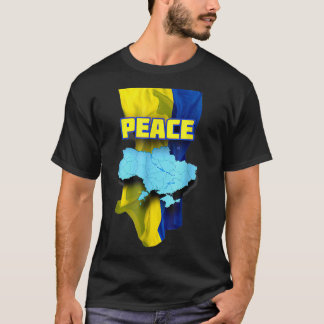 Support Ukraine I Stand With Ukraine Flag T-Shirt