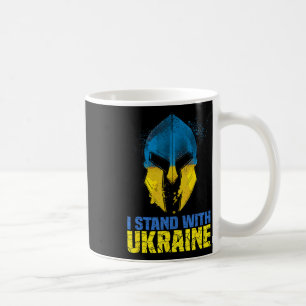 Support Ukraine I Stand With Ukraine Spartan Warri Coffee Mug