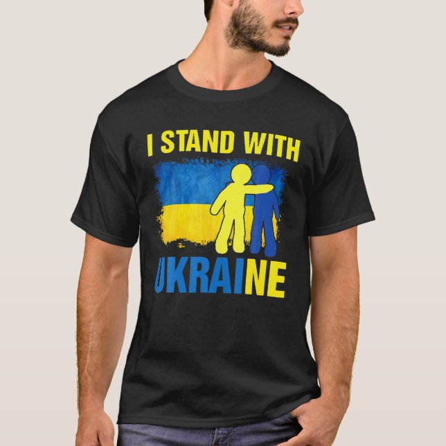 Support Ukraine I Stand With Ukraine T-Shirt (Front)