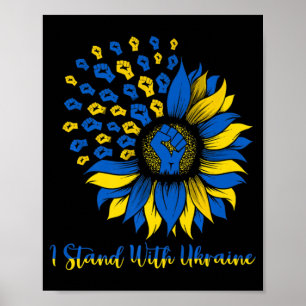 Support Ukraine I Stand With Ukraine Ukraine Sunfl Poster