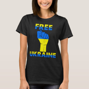 Support Ukraine I Stand With Ukraine Ukrainian Fla T-Shirt