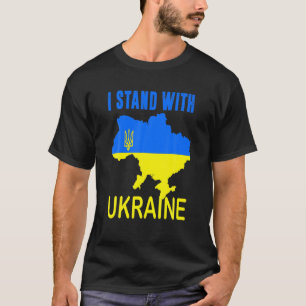 Support Ukraine I Stand With Ukraine Ukrainian Fla T-Shirt