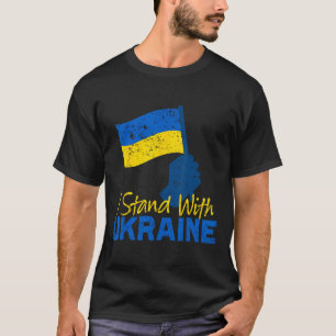 Support Ukraine I Stand With Ukraine Ukrainian Fla T-Shirt