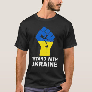 Support Ukraine I Stand With Ukraine Ukrainian Fla T-Shirt