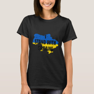 Support Ukraine I Stand With Ukraine Ukrainian Fla T-Shirt