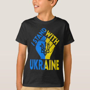 Support Ukraine I Stand With Ukraine Ukrainian Fla T-Shirt
