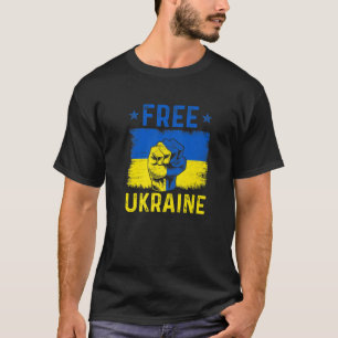 Support Ukraine I Stand With Ukraine Ukrainian Fla T-Shirt