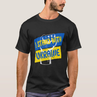 Support Ukraine I Stand With Ukraine Ukrainian Fla T-Shirt