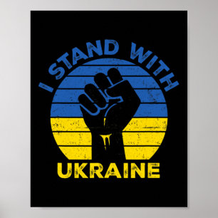 Support Ukraine I Stand With Ukraine Ukrainianflag Poster