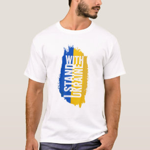 Support Ukraine I Stand With Ukraine Vintage Flag T-Shirt