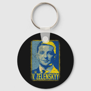 Support Ukraine I Stand With Ukraine Volodymyr Zel Key Ring