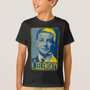 Support Ukraine I Stand With Ukraine Volodymyr Zel T-Shirt