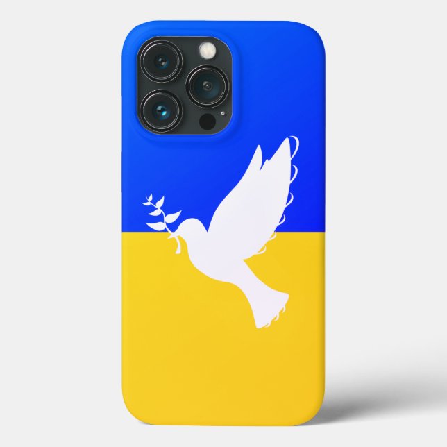 Support Ukraine iPhone Case Peace Dove - Freedom (Back)
