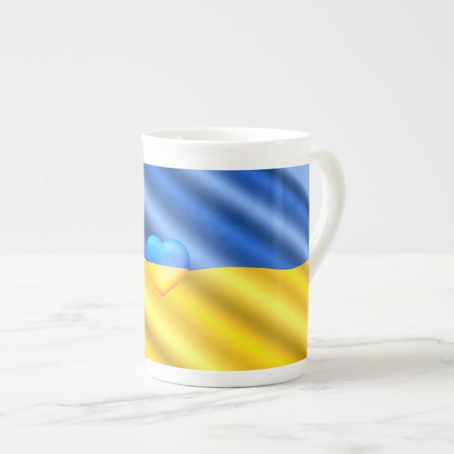 Support Ukraine Mug Ukrainian Flag - Freedom (Front Right)