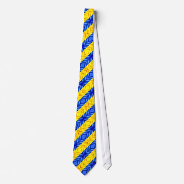 Support Ukraine Neck Tie Ukrainian Flag - Freedom (Front)